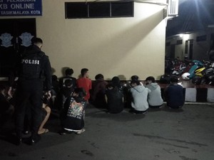 Polisi Amankan Aksi Balapan Liar di Jalan Gubernur Sewaka Kota Tasik
