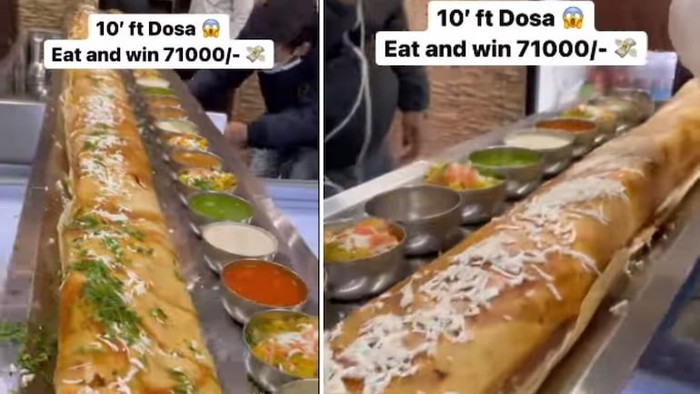 Restoran Ini Beri Uang Rp 13,6 Juta Bagi yang Bisa Habiskan Pancake Beras 3 Meter
