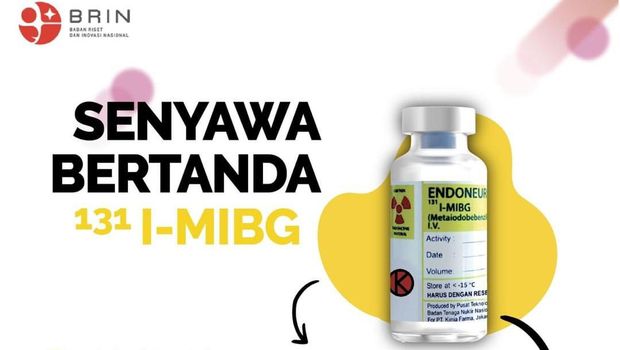 Senyawa bertanda metalodobenzylgoanidine (131I-MIBG) berfungsi untuk diagnosis dan terapi kanker neuroblastoma atau sistem saraf pada anak-anak, termasuk sebarannya.