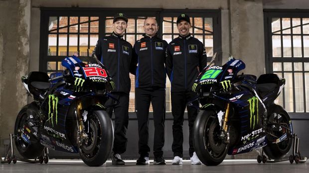Tim Monster Energy Yamaha Luncurkan Motor Baru untuk MotoGP 2022.