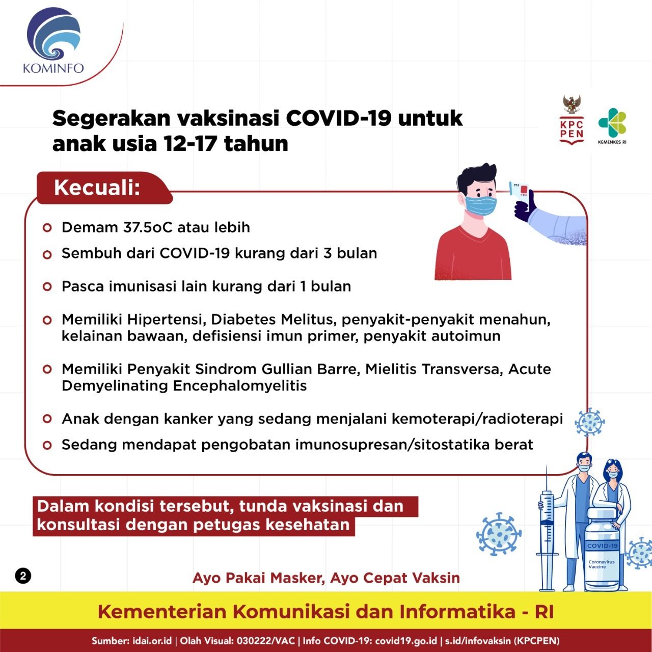 Vaksin anak (Dok: Kominfo)