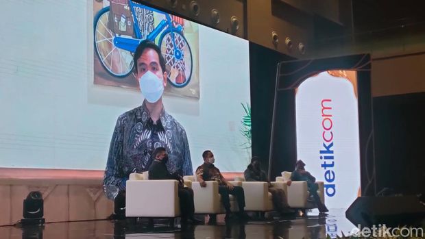 Wali Kota Solo Gibran Rakabuming hadir virtual di acara 'detikcom Lebih Dekat ke Jawa Tengah, Sabtu (5/2/2022).