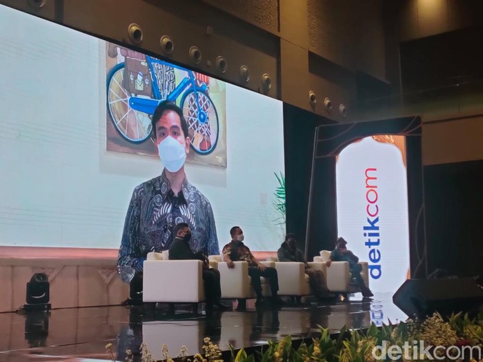 Wali Kota Solo Gibran Rakabuming hadir virtual di acara detikcom Lebih Dekat ke Jawa Tengah, Sabtu (5/2/2022).