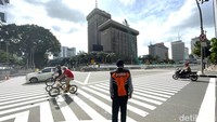 Lalu lintas sendiri terpantau lancar.