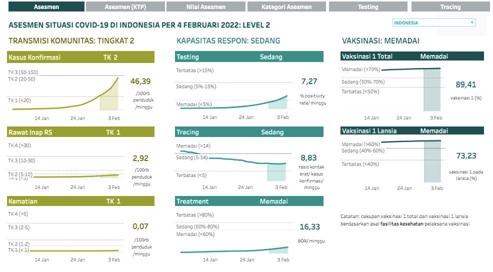 Asesmen Situasi Covid-19 RI (Grafik 2)