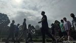 Dihantui Omicron, Kawasan GBK Tetap Ramai Warga Berolahraga