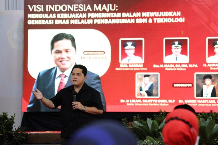Erick Thohir Isi Seminar di Madiun