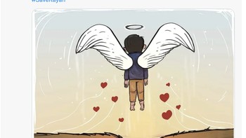 “Tuhan memberkati jiwanya,” sebut netizen ini. Foto: Twitter