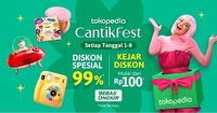 Makin Cantik Saat Valentine Bareng Tokopedia Cantik Fest, Diskon 99%!