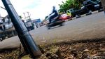 Awas! Ada Tiang Miring di Cirendeu, Tangsel
