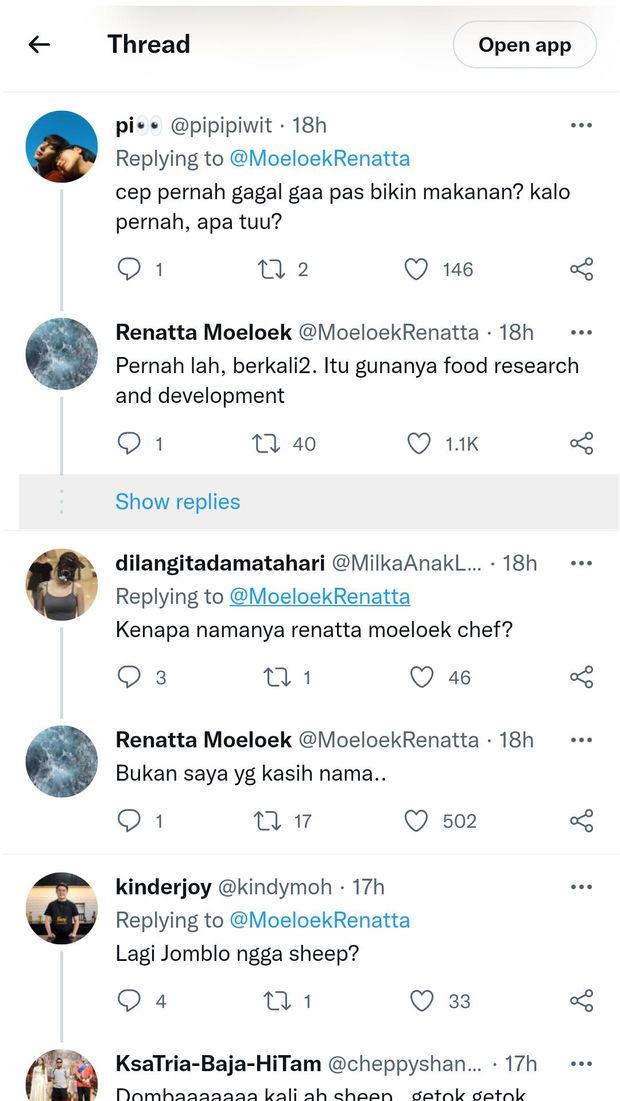 Chef Renatta Buka QnA, Netizen Tanya Soal Skincare Sampai Mie Kotak