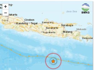 Gempa M 3.9 Terjadi di Pacitan