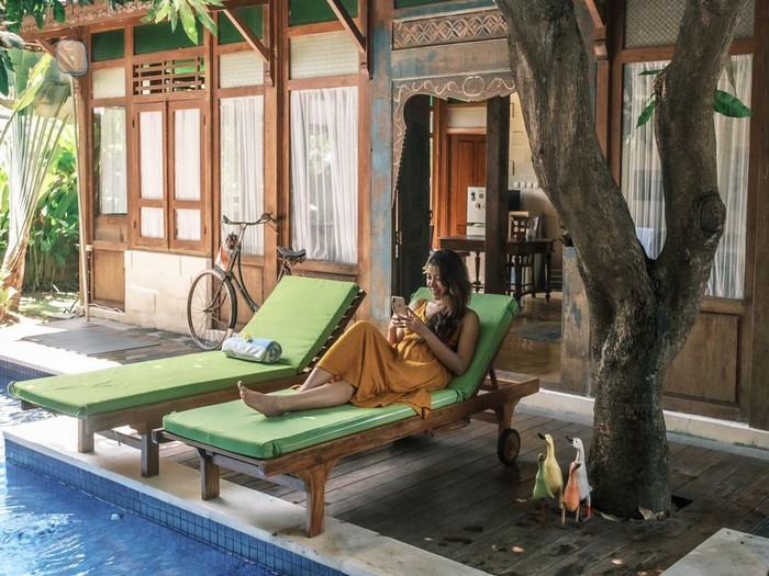 Ilustrasi turis asing di Bali