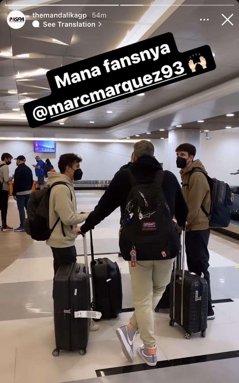 Pebalap MotoGP tiba di Mandalika