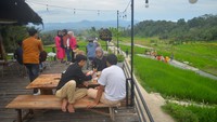 Desa Nagari Tanjung Haro Sikabu-kabu itu berhawa sejuk. Lokasinya berada di ketinggian 1.100 mdpl. (ANTARA FOTO/Iggoy el Fitra)