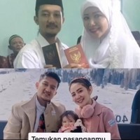 Tom yang saat itu masih gondrong, akhirnya mencukur habis rambutnya agar terlihat lebih rapi di hari pernikahannya dengan Hesti. Akhirnya setelah nikah dia potong, gak aku suruh kok. Cuma katanya dia pengen melepas idealis. Setelah nikah kita kebih serius dalam jualan tas & sepatu yang alhamdulillah berbuah manis. Ini muka kita sudah ganteng dan cantik ya soalnya sudah punya uang buat perawatan, tulis Hesti seraya tertawa. Foto: Dok. Instagram @tomliwafa.