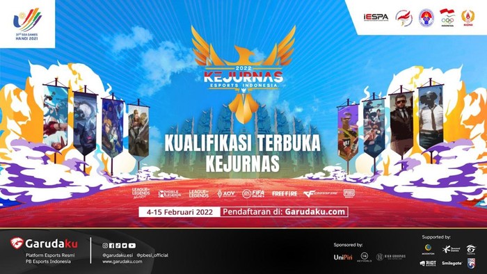 Registrasi Kejurnas Esports Dibuka, Jadi Wakil Indonesia di SEA Games