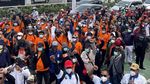 Tolak Omnibus Law, Buruh Kembali Serbu Gedung DPR RI