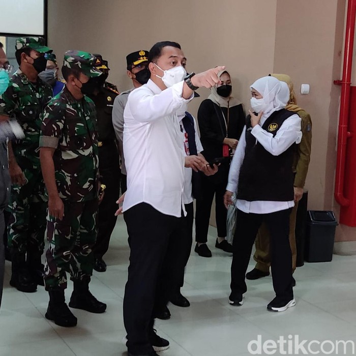Walikota Surabaya Tinjau Isoter HAH