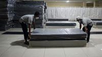 Tempat isolasi ini berkapasitas 400 tempat tidur. 