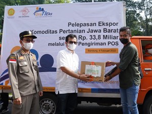 Kementan Ekspor Hasil Bumi Jabar Senilai Rp 33,8 M Via Pos Indonesia