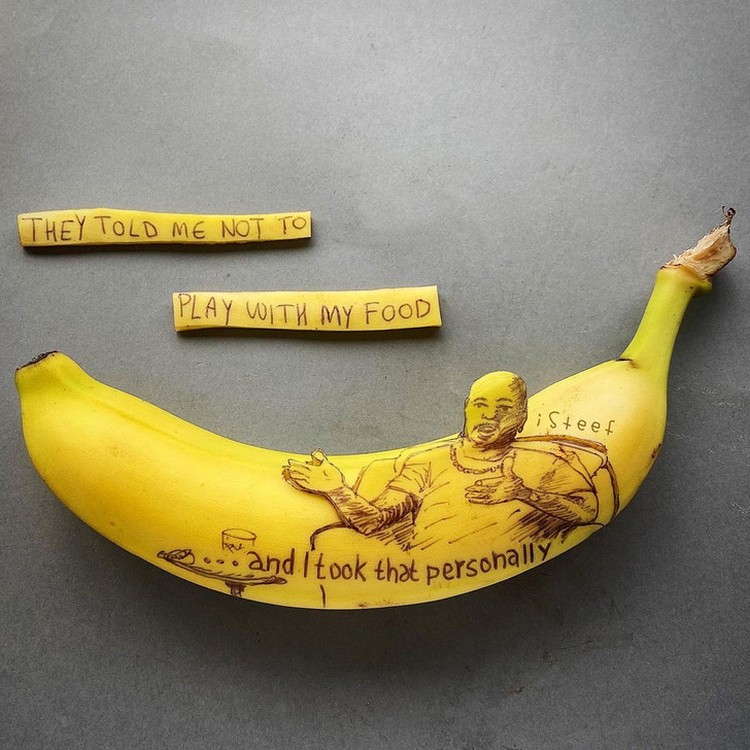fotoinet seni kulit pisang