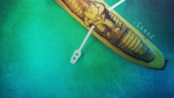 Saya cukup kagum bagaimana kulit pisang ternyata menarik untuk menggambar. Setelah itu saya mencoba untuk datang dengan ide-ide baru. Saya juga terus mendorong diri saya untuk mengambar di atas kulit pisang, lanjutnya. (Foto: instagram/Stephan Brusche)