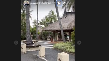 Vinales juga membagikan lokasi yang kemungkinan adalah tempat dia menginap sebelum uji coba di sirkuit Mandalika. Foto: Instagram