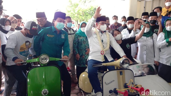 Ketum PKB Muhaimin Iskandar di Kabupaten Tegal, Selasa (8/2/2022).