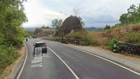 Dilansir dari Google Maps, tampak ruas jalan Imogiri-Dlingo yang meliuk dan banyak turunan. Dok. Google Maps  