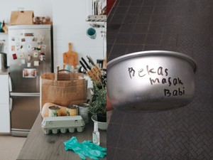 Agar Alat Masak di Kos Tak Hilang, Pemiliknya Beri Pesan Bekas Masak Babi