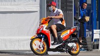 Marc Marquez memiliki julukan Si Bayi Alien karena performanya yang mengejutkan kelas premier. Getty Images/Mirco Lazzari gp