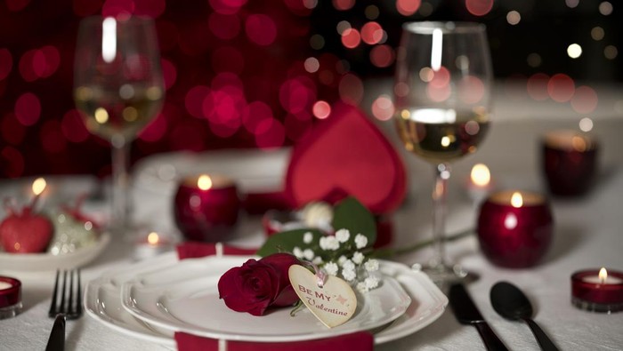 Valentines Day Dining Table for Two