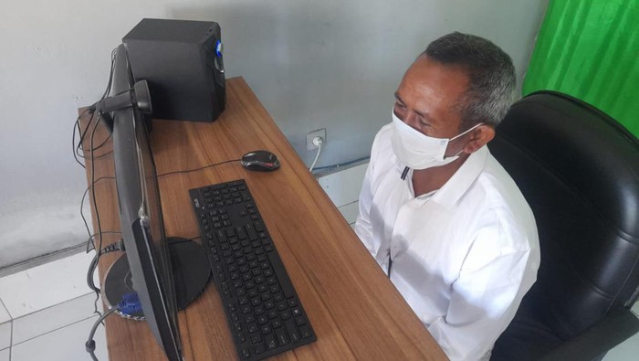Sidang vonis secara virtual kasus tindak pidana korupsi I Wayan Denes.