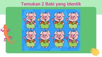 Ada dua babi yang mirip, bisa temukan?