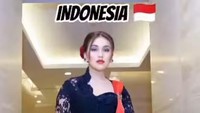 Ayu Ting Ting mengenakan kebaya yang merupakan pakaian khas dari Indonesia. Foto: Instagram ayutingtingfact