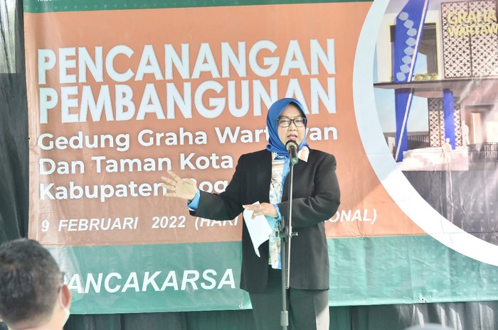 Bupati Bogor Ade Yasin berencana membangun Graha Wartawan senilai Rp 4,7 miliar. Hal itu disampaikannya bertepatan dengan Hari Pers Nasional (HPN) ke-76. (dok Pemkab Bogor)