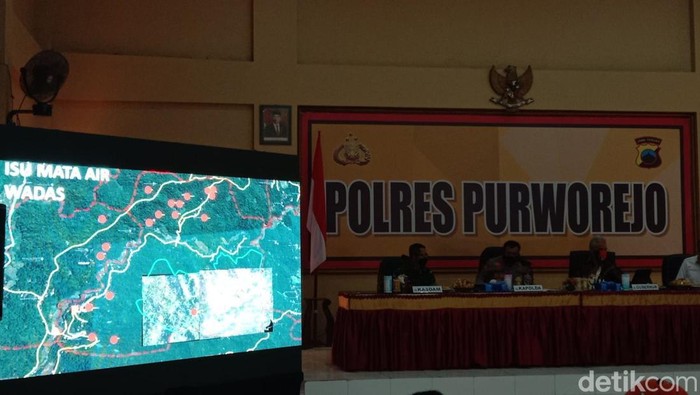 Jumpa pers Kapolda Jateng, Gubennur Jateng dan BPN terkait kondisi di Desa Wadas, purworejo, Rabu (9/2/2022).