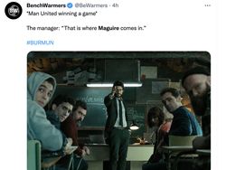 Maguire Bikin Netizen Murka, Disebut Biang Kerok MU Imbang