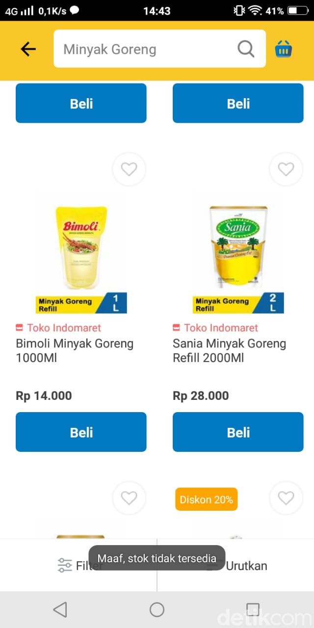 Minyak Goreng Murah Langka