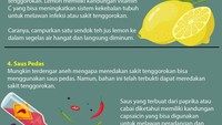 Lemon adalah salah satu bahan yang populer untuk mengatasi nyeri tenggorok.