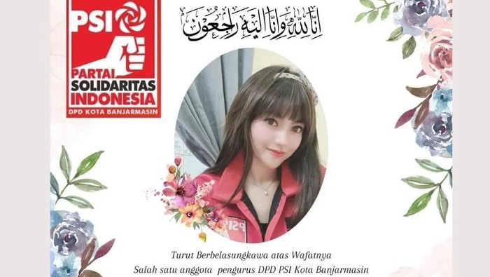 Sis Zahra atau Fatimah yang merupakan kader PSI, menjadi korban kecelakaan bersama AKP Novandi Arya Kharisma.