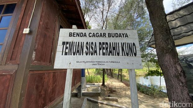 Situs perahu kuno di Desa Punjulharjo, Kecamatan Rembang, Kabupaten Rembang.