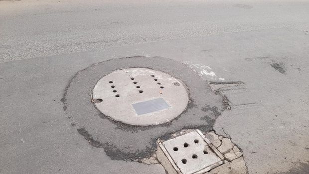 Sumur resapan di Cipinang Indah, Jakarta Timur.