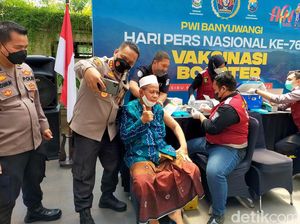 Peringati HPN ke-76, 760 Warga Banyuwangi Divaksin Booster