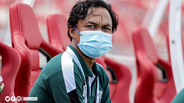Asisten pelatih PSS Sleman, Guntur Cahyo Utomo.
