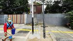 Bikin Khawatir, Ada Tiang Nyaris Roboh di Jalan Senopati Jakarta