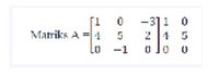 contoh soal determinan matriks
