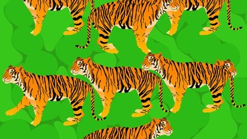 Coba tebak ada berapa harimau yang ada pada gambar ini. Foto: Brightside