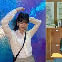 Choi Yi Hyun meninggalkan kesan sebagai pemeran Choi Nam Ra, ketua kelas yang dingin dan penyendiri. Pasangan Lomon itu bergaya semi formal dalam sehari-hari. Foto: dok Instagram yihyun_1208, dok Netflix